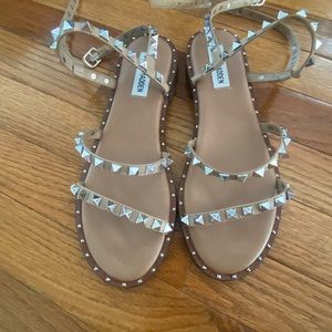 Steve Madden Travel Sandals Tan Size 7